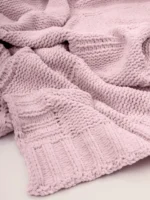 Little Giraffe Pointelle Alsca Knit Stroller Blanket and Throw Set - Image 3