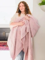 Little Giraffe Pointelle Alsca Knit Blanket - Image 10