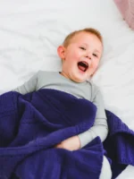 Little Giraffe Pointelle Alsca Knit Blanket - Image 16